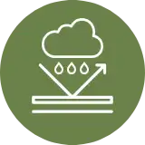 Weather-resistant outdoor materials icon
